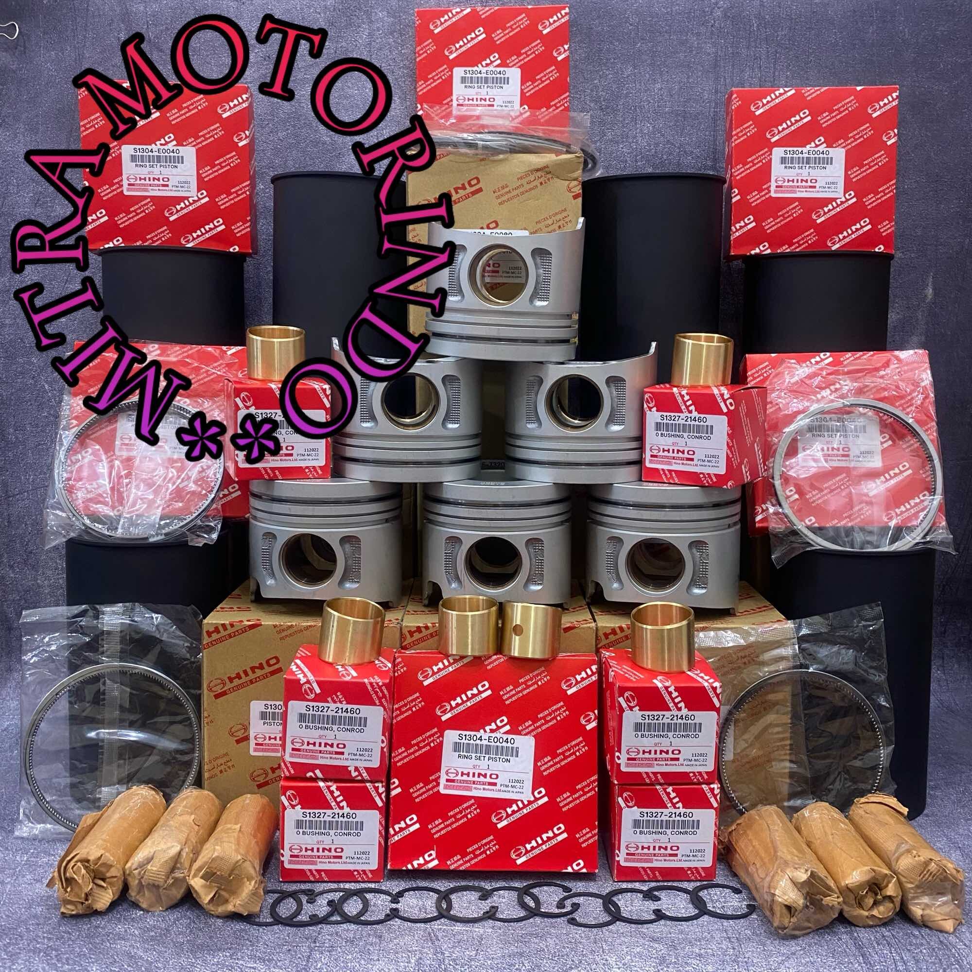 Liner Kit Hino J08CT (Euro 1 Top Ring 2.5 MM)Paket Overhoul Liner + Piston + Ring Piston + Bushing 1Set STD Type A Harga 8,800,000 rupiah*Gratis Ongkir