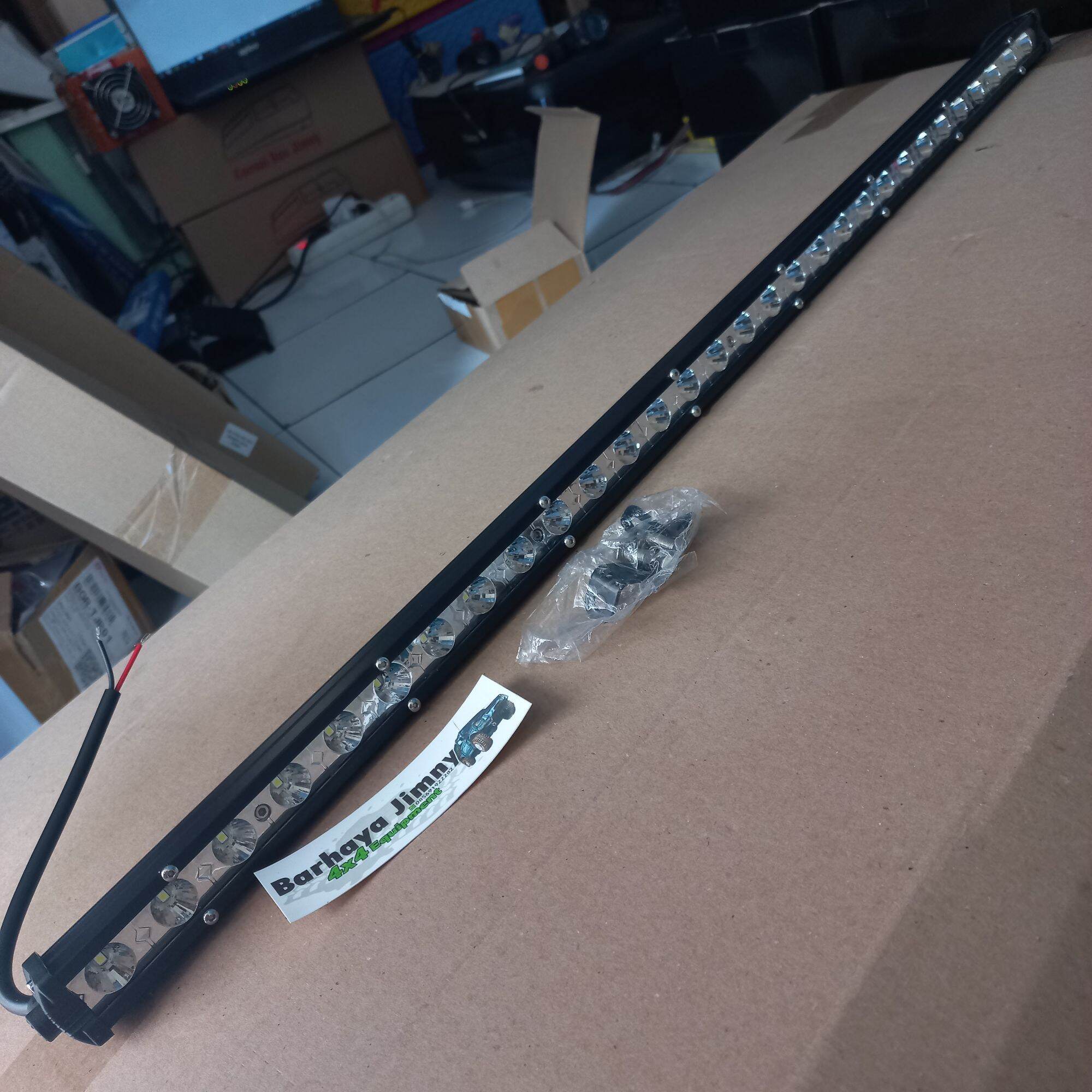 LED BAR SINGEL ROW 80CM 90WATT LEDBAR OFFROAD PUTIH TERANG JIMNY KATANA ...