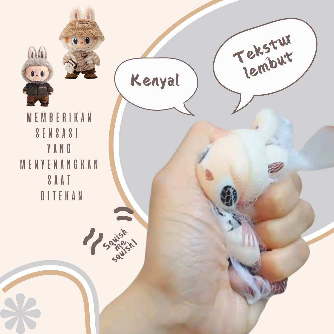 Mainan Squishy Labubu Premium 12 cm/Squishy labubu murah/Mainan Squishy ...