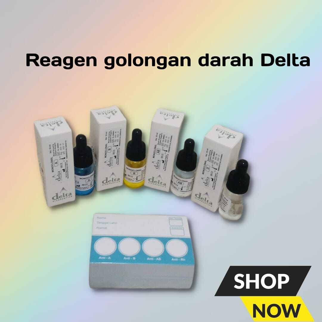 Reagen Golongan Darah Satu Set 4 Vial Plus Kartu Lazada Indonesia