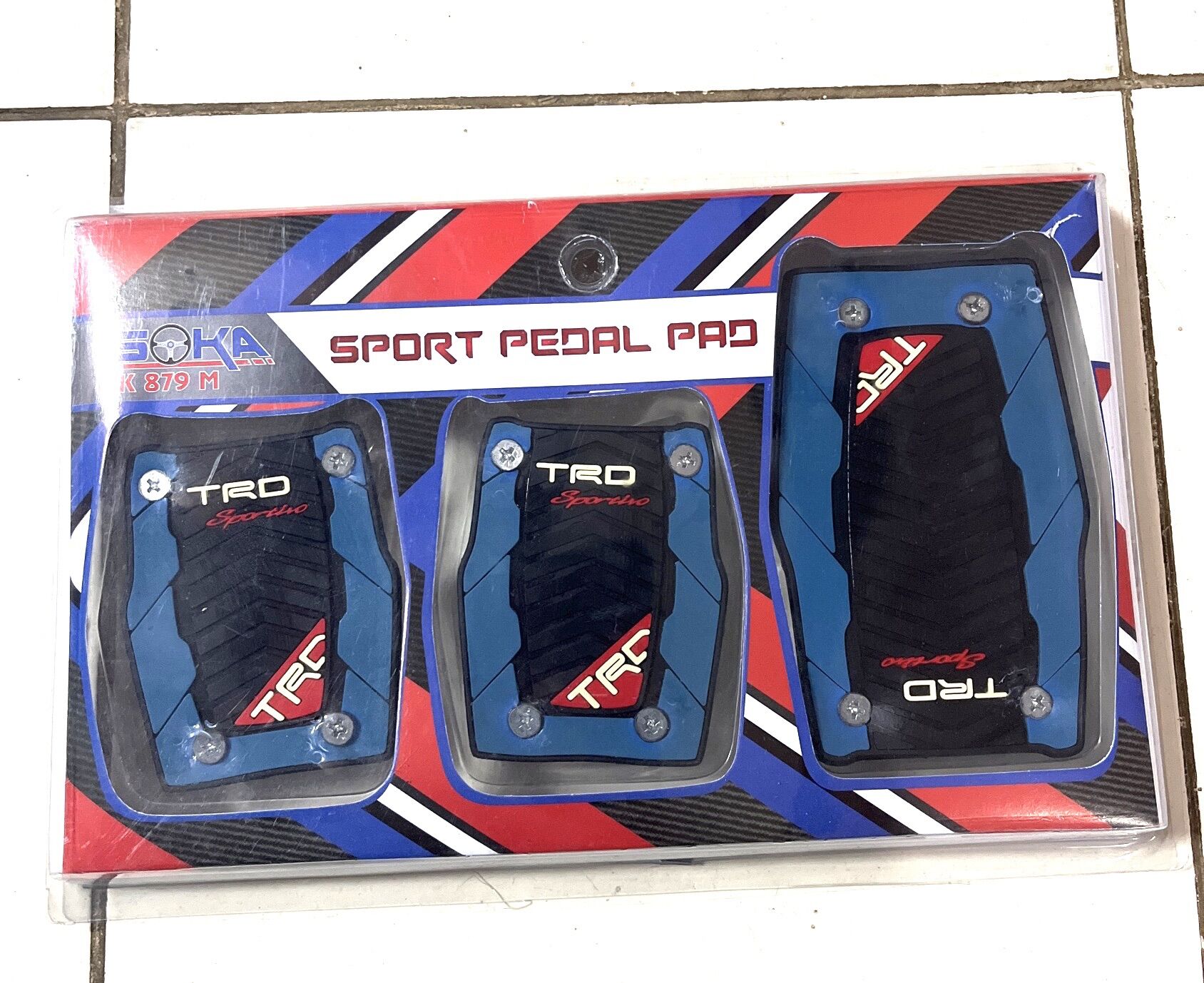 Pedal gas mobil manual warna biru TRD universal Lazada Indonesia