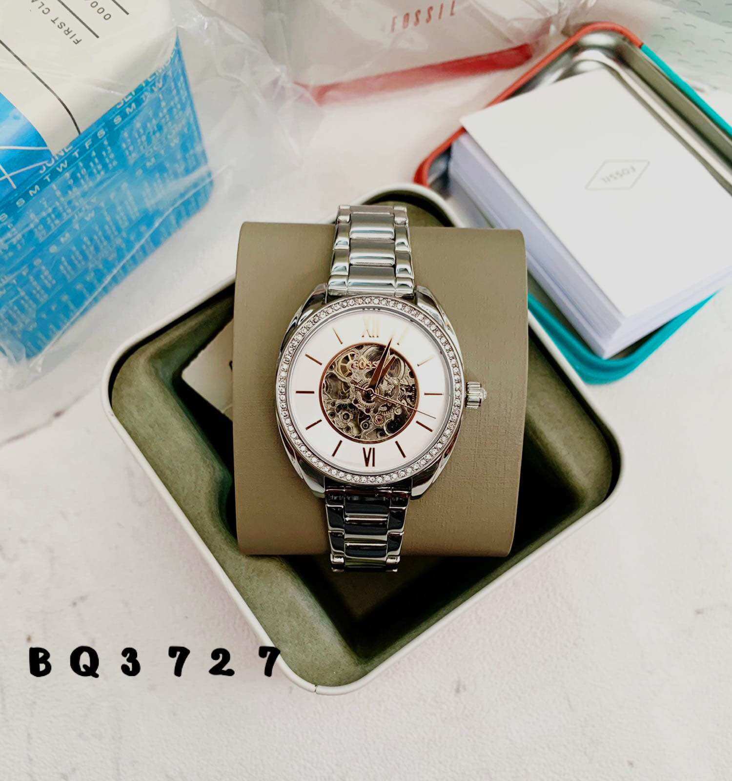 Jam Tangan Branded Wanita FOSSIL Vale BQ3727 Automatic 