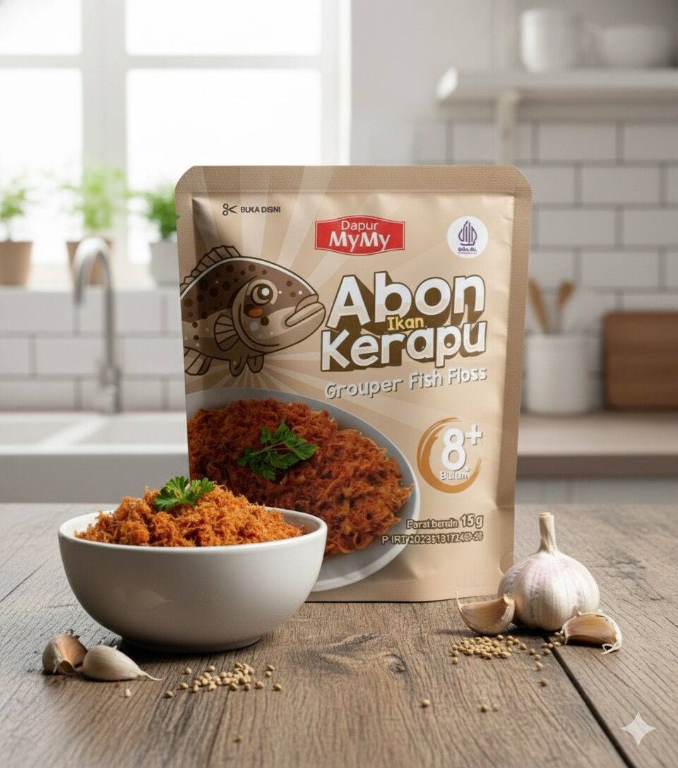Abon Bayi MPASI Halal 6+ Bulan – Halus Tinggi Protein No MSG & Pengawet