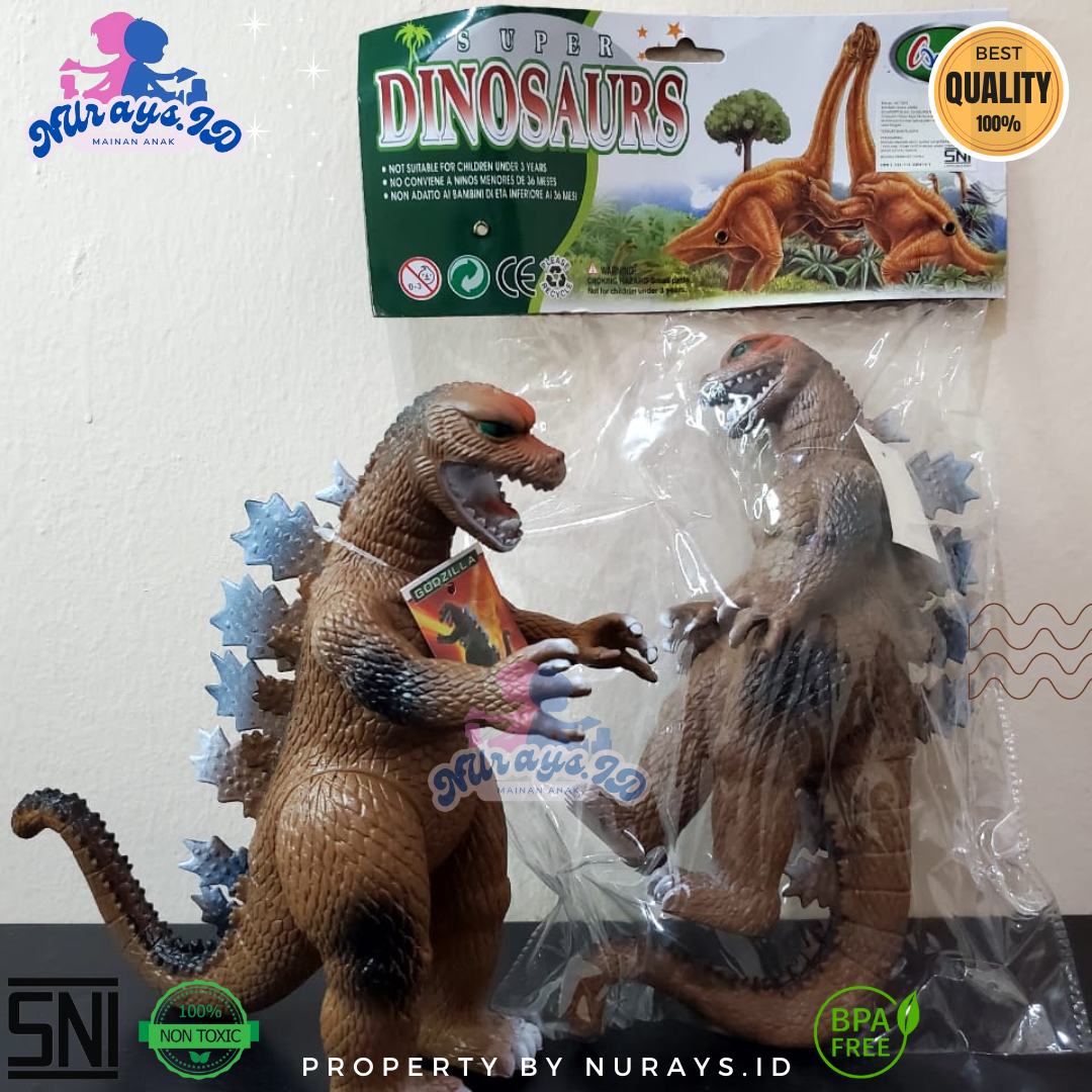 T Rex Wd Toys Godzilla Mainan Action Figure Godzilla Karet Mainan