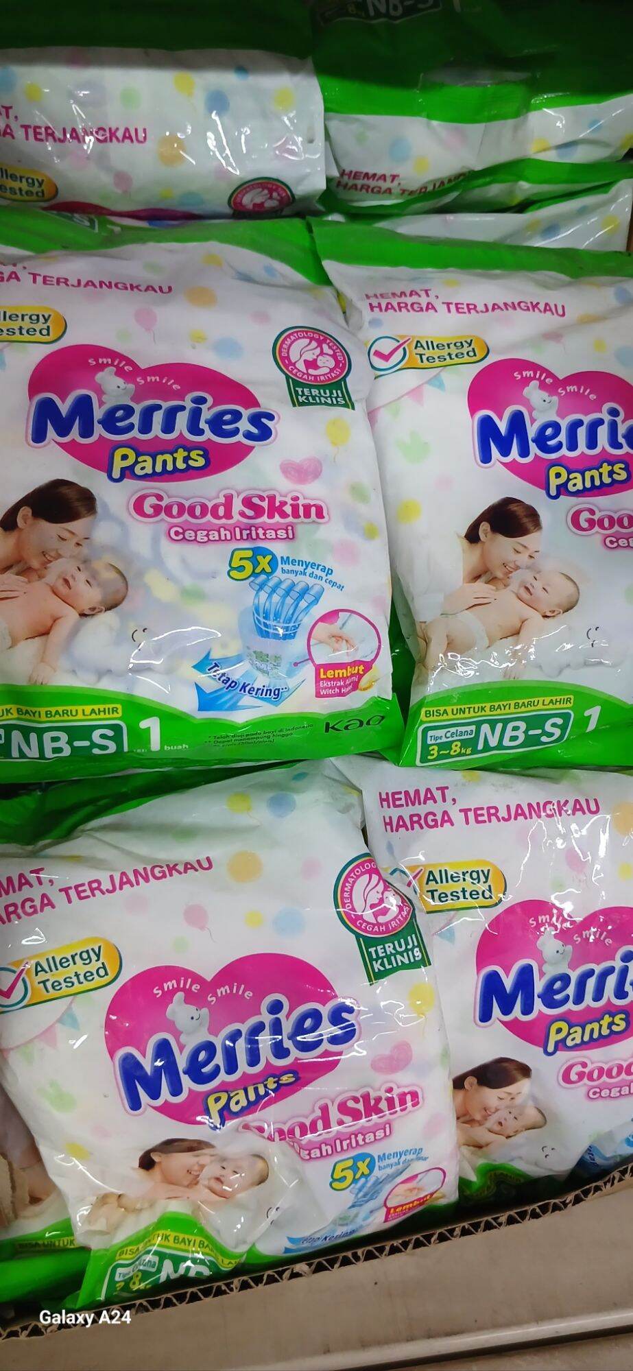 Merries Renceng Merries Pants NB-S 3-8kg Kemasan renceng Jual eceran Harga Murah ...