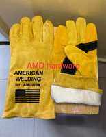 Sarung Tangan Las 14″ Kulit Sapi Asli Safety Gloves Welding Mesin Las 14 inch Kapusi Japan Anti panas