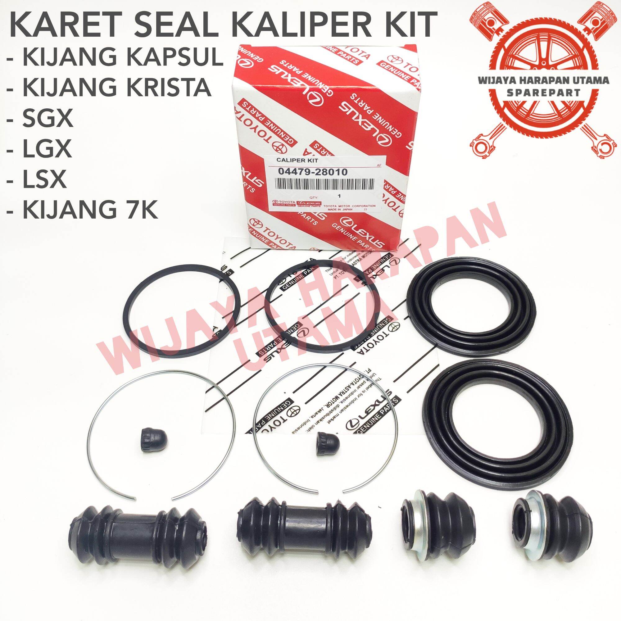 Caliper Kaliper Kit Karet Seal Kit Rem Depan Kijang 7K Kapsul Krista LGX LSX SGX Harga 20,000 rupiah*Gratis Ongkir