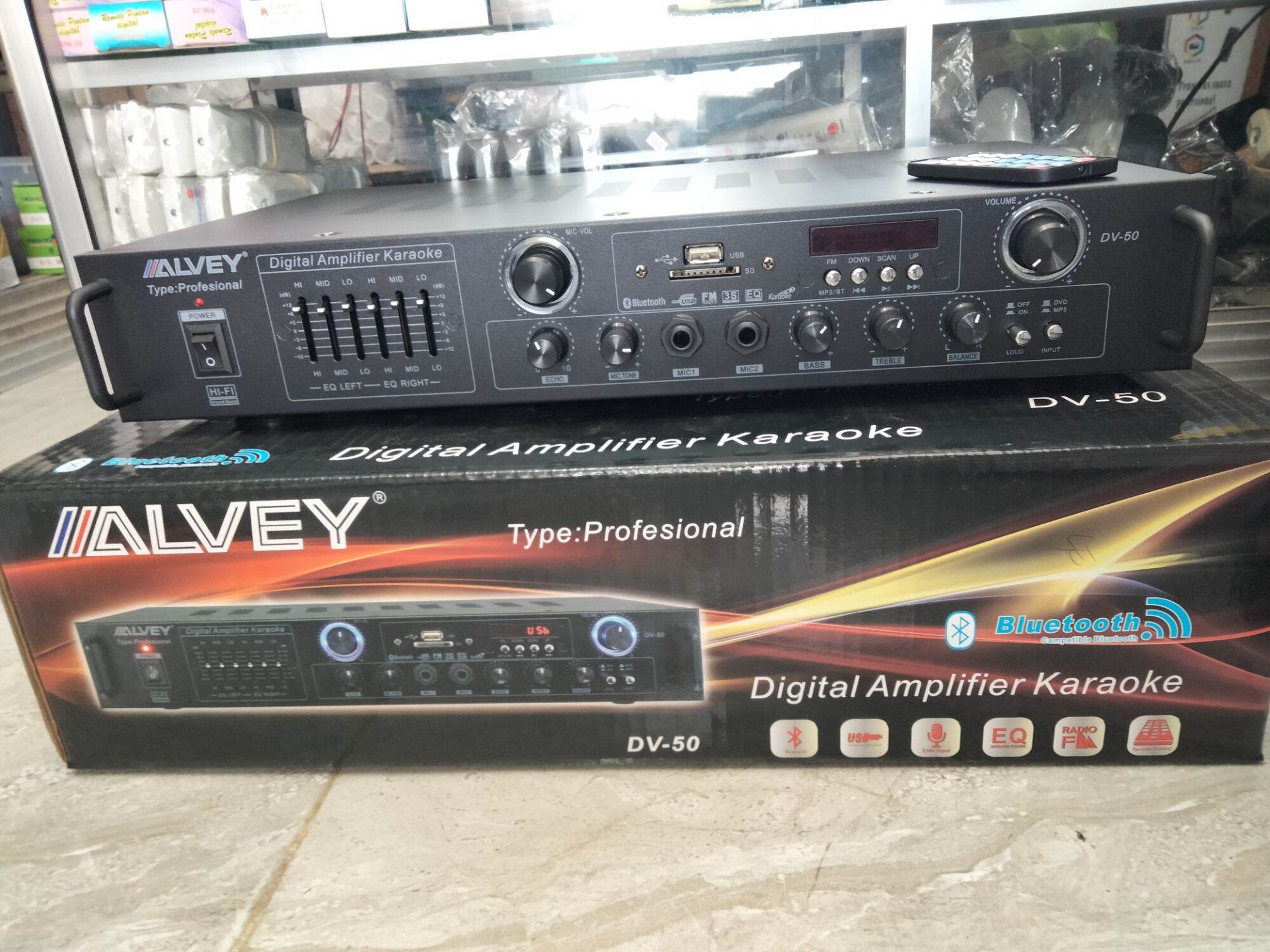 DIGITAL AMPLIFIER KARAOKE ALVEY DV50 / POWER AMPLI KARAOKE / POWER