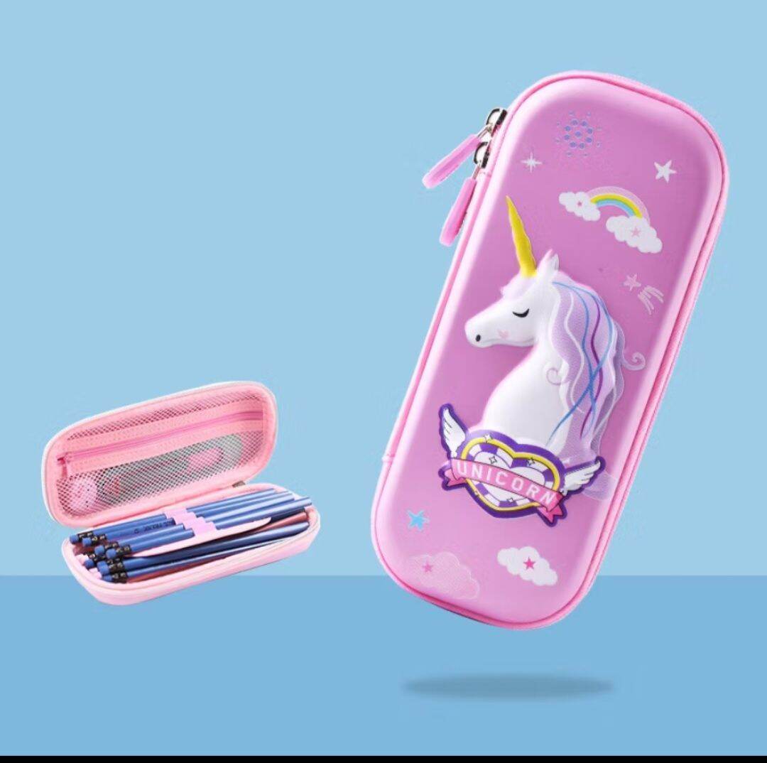 Pencil Case 3D Timbul Anak – Karakter Favorit & Warna Ceria kotak pensil 3d timbul karakter sanrio