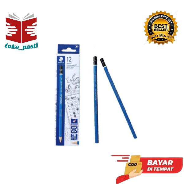 PENSIL 2B STAEDTLER BIRU jual per lusin