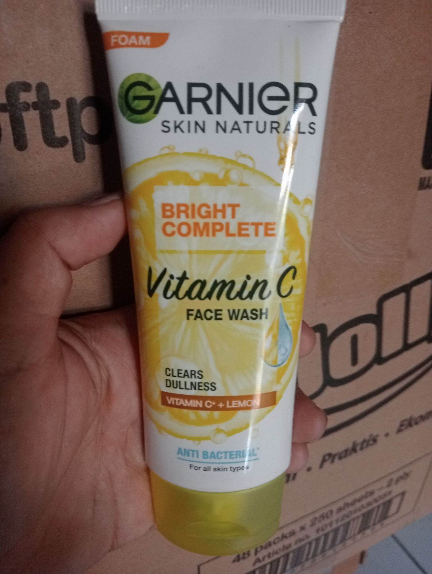 Garnier facial wash 100ml / garnier lemon facial wash Lazada Indonesia