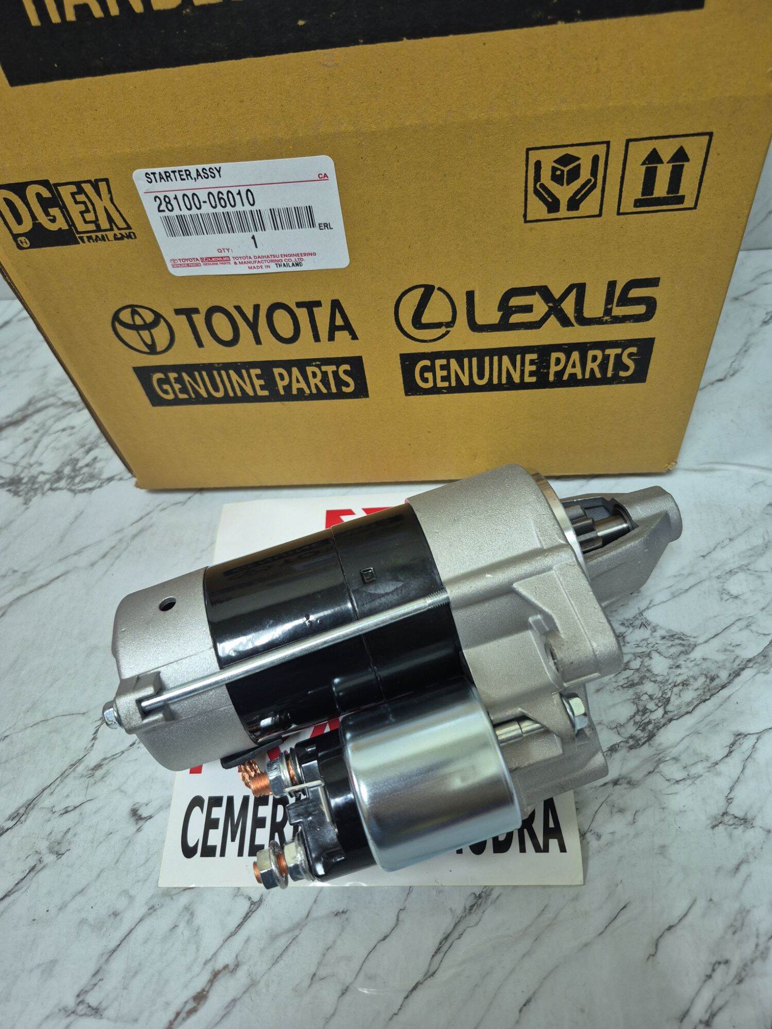 Dynamo starter Assy Kijang 7 kpetrol capsule (9t) 28100-06010 Toyota Harga 700,000 rupiah*Gratis Ongkir