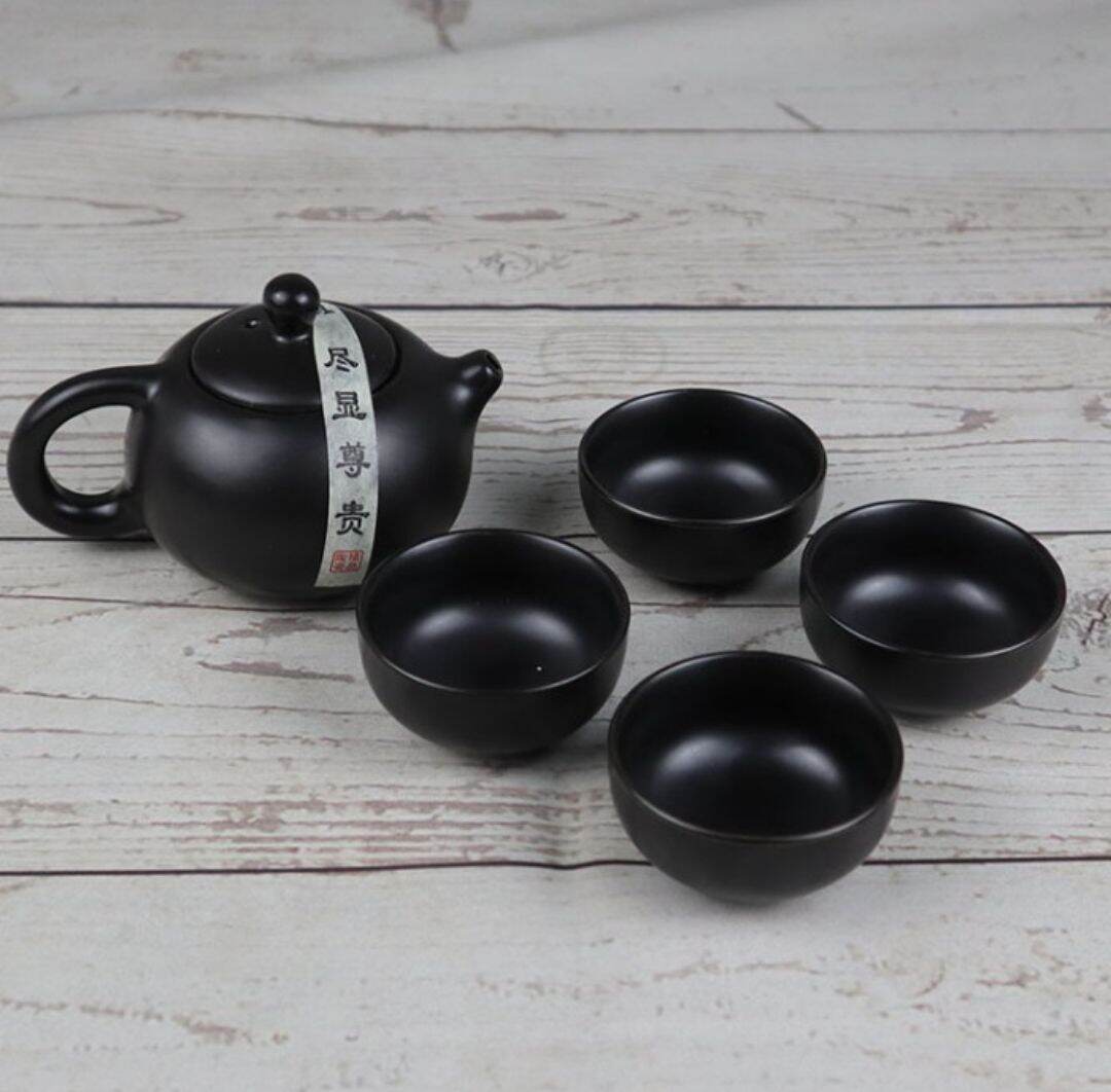 classic chinese tea pot set 4 cups ceramic teko 4 cangkir keramik teh