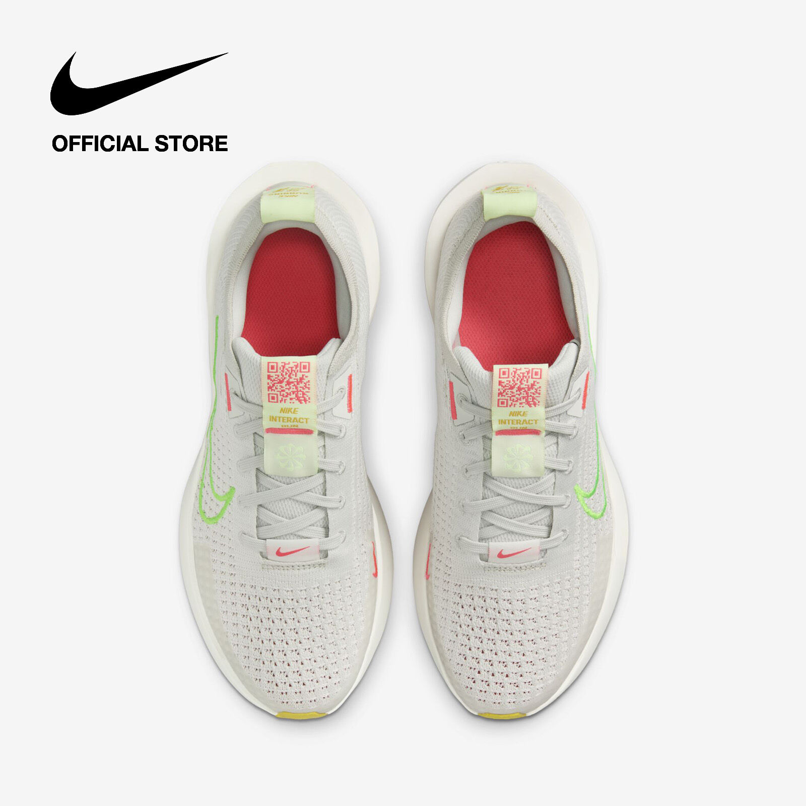Nike Womens Interact Run Road Running Shoes Light Bone [FD2292