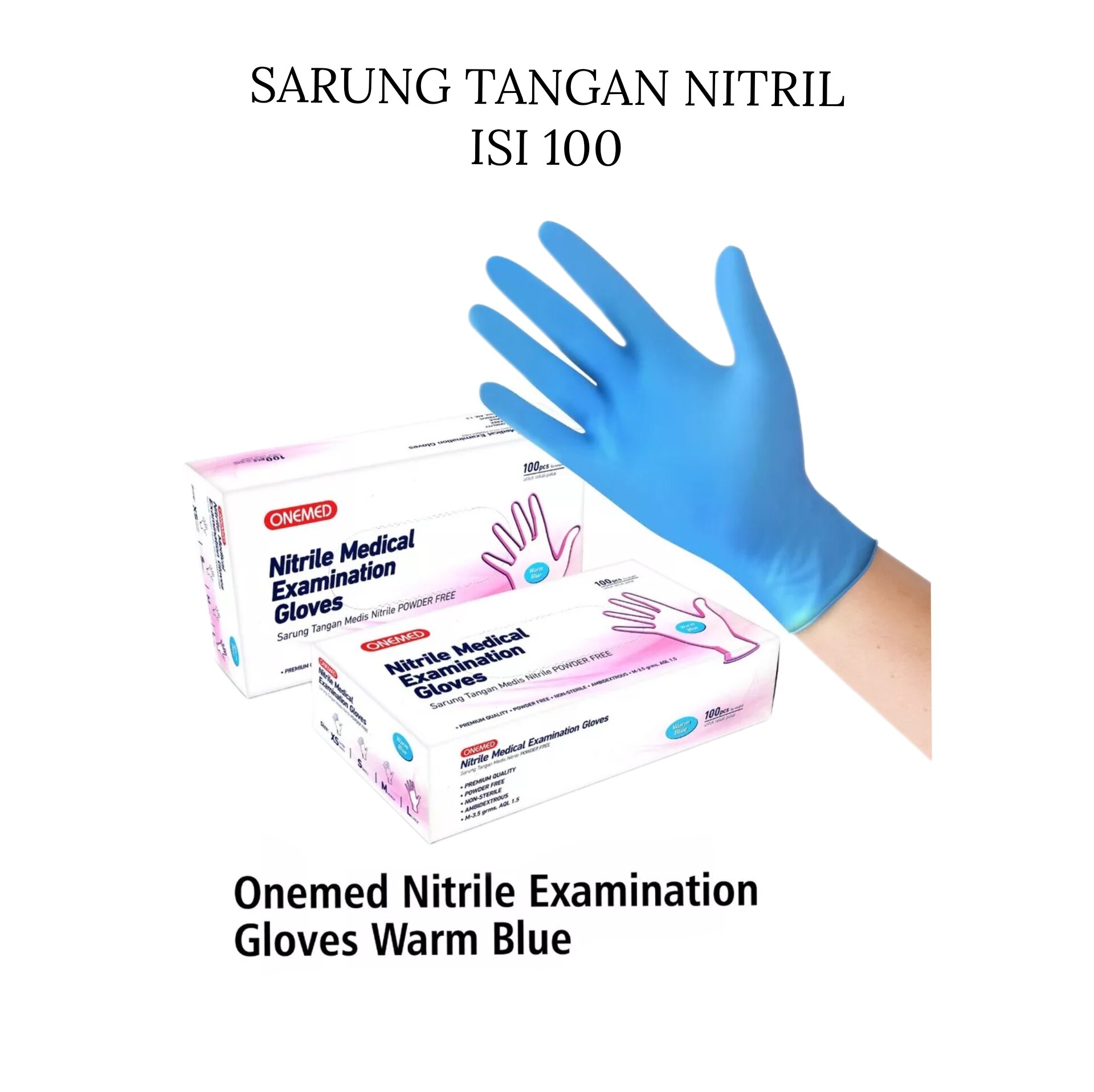 Onemed Glove Exam Nitrile Jual Onemed Latex Medical Examination