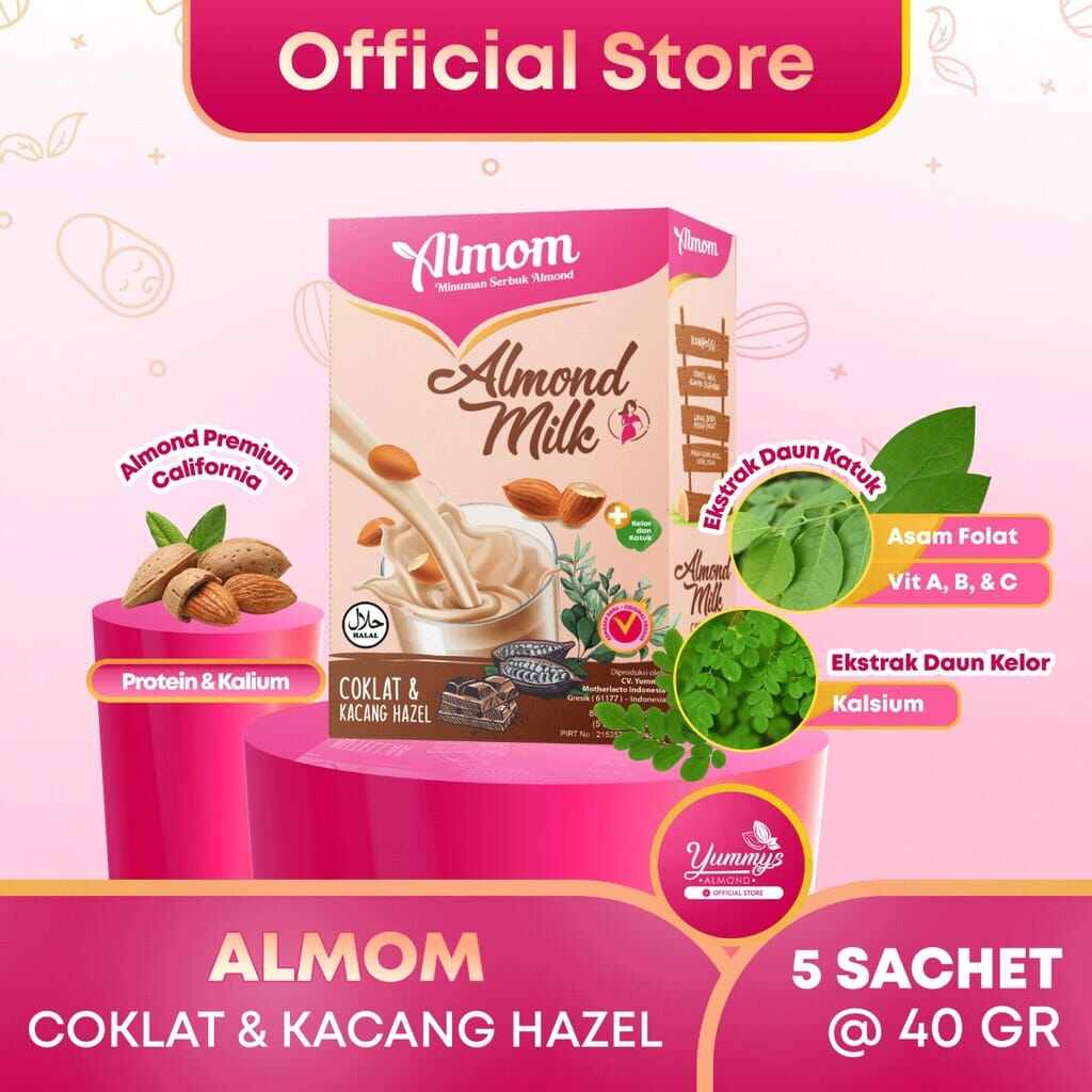 Almom Susu Almond Milk Pelancar Asi Untuk Ibu Hamil Hingga Menyusui Yummys Almond Susu 4788