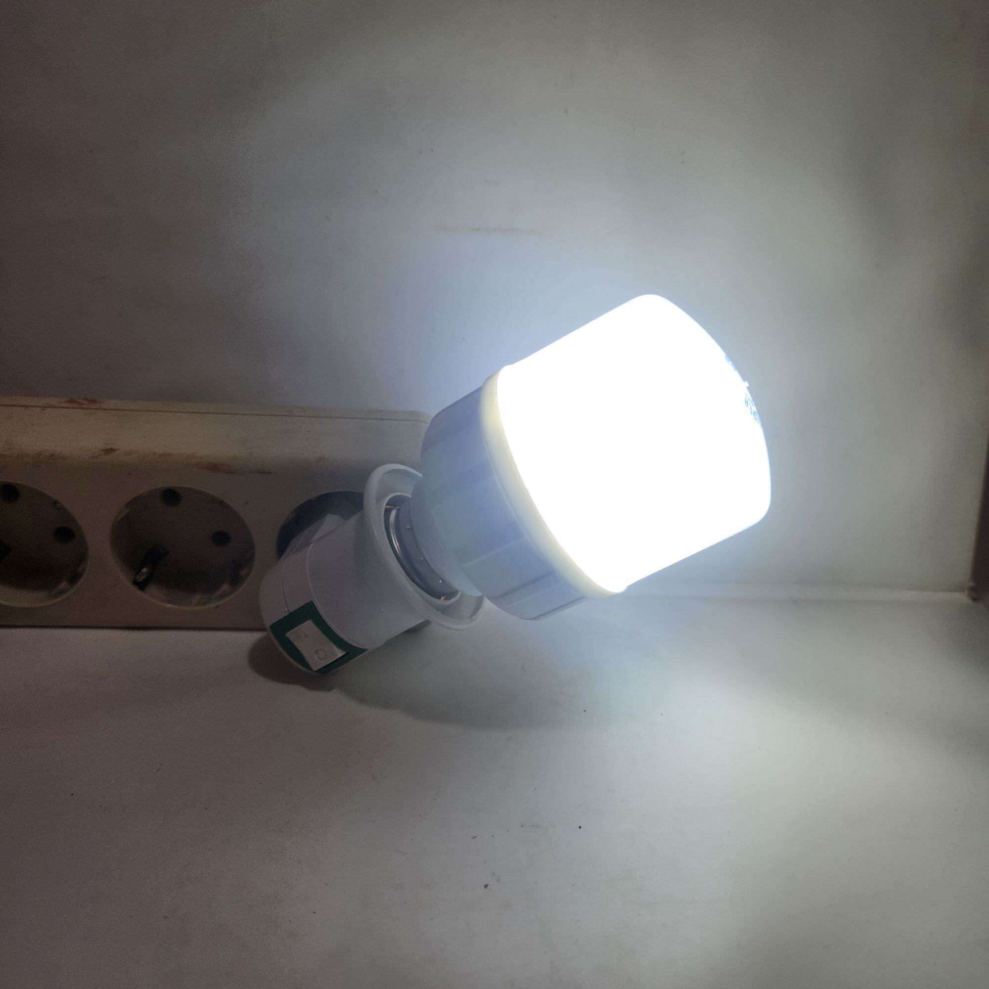 Lampu Tidur Led 3 Watt Warna Komplit Dengan Fitting Colok Saklar