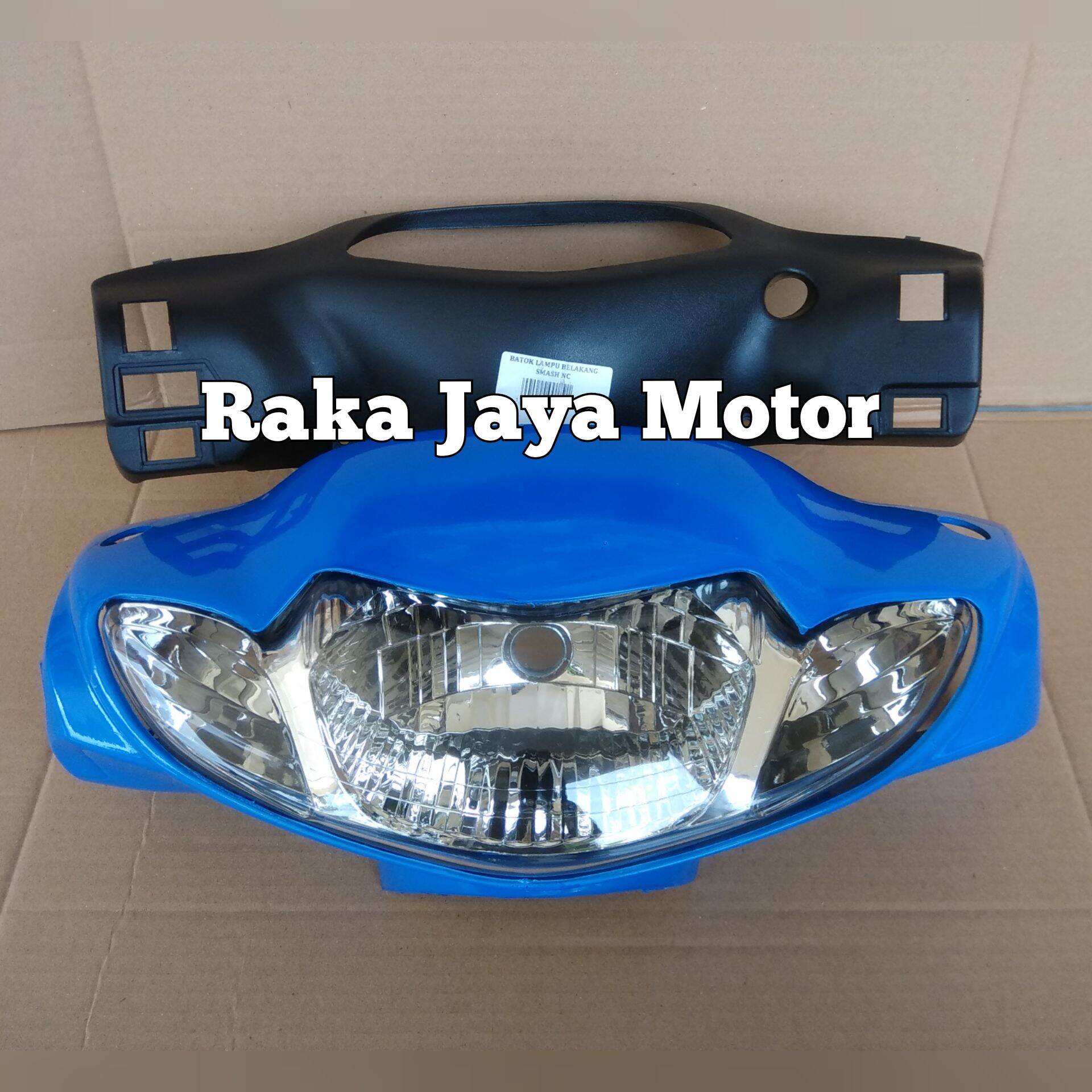 Batok Kepala Plus Lampu Depan Suzuki Smash Lama Warna Biru Lazada 