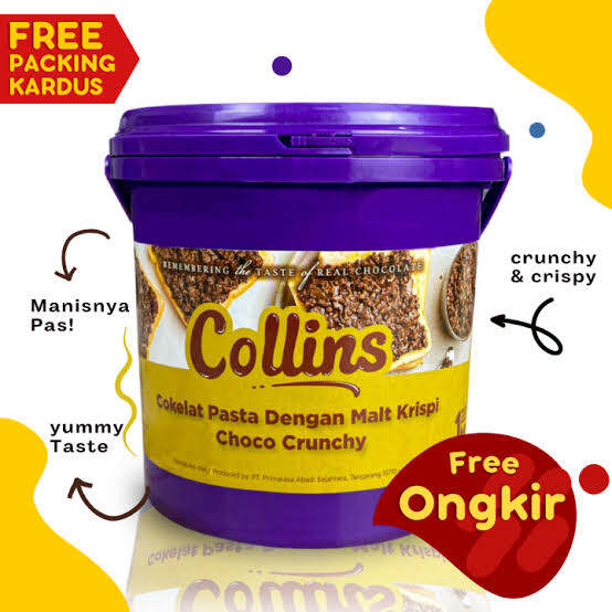 Collins Choco Crunchy 1 kg Selain Coklat Dengan Malt Krispy Enak