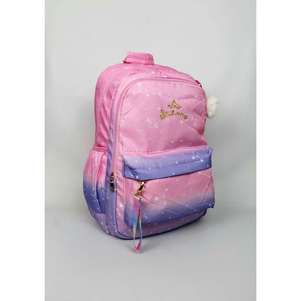 Tas Ransel Sekolah Silver Girl Remaja Original Alto Ukuran Lebih Gede