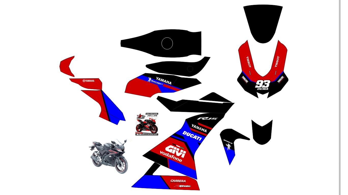 Decal Stiker Full Body Yamaha R Bisa Request Bahan Maxdecal Glossy Lazada Indonesia