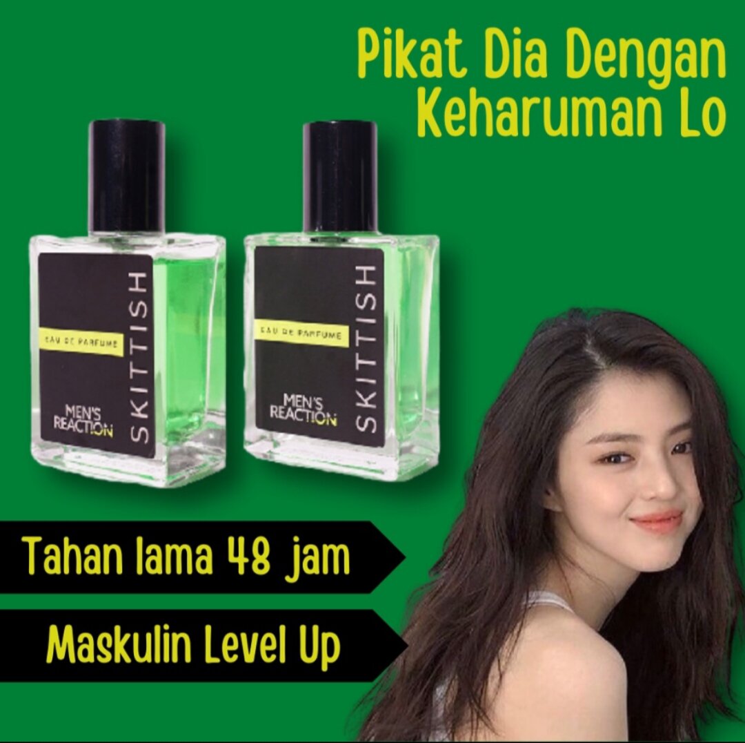 Lazada Indonesia - Parfum skittish Men’s Reaction Original Parfum pria Yang memiliki 3 Notes Aroma