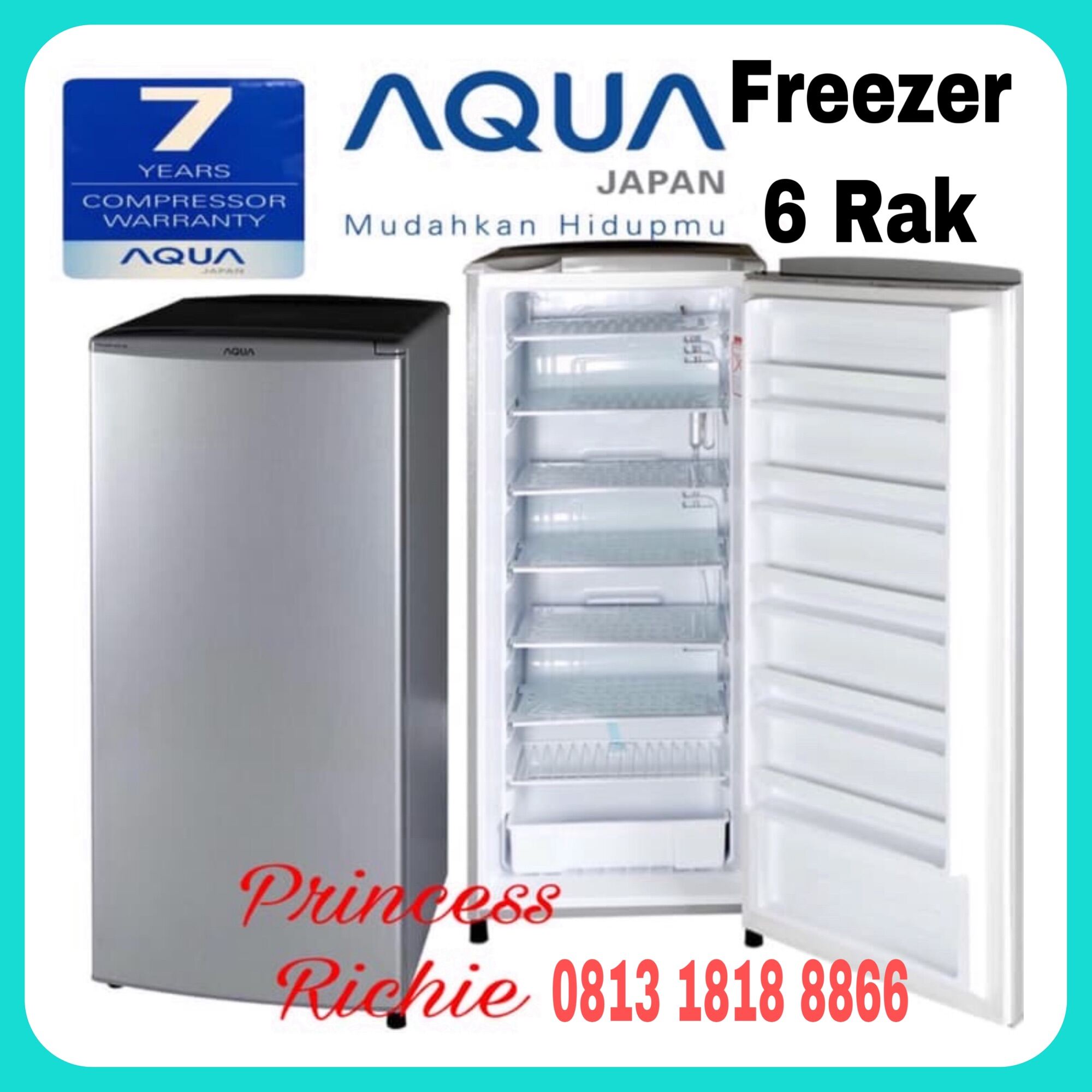Kulkas Freezer Asi Es Batu Aqua Sanyo 6 Rak Lazada Indonesia