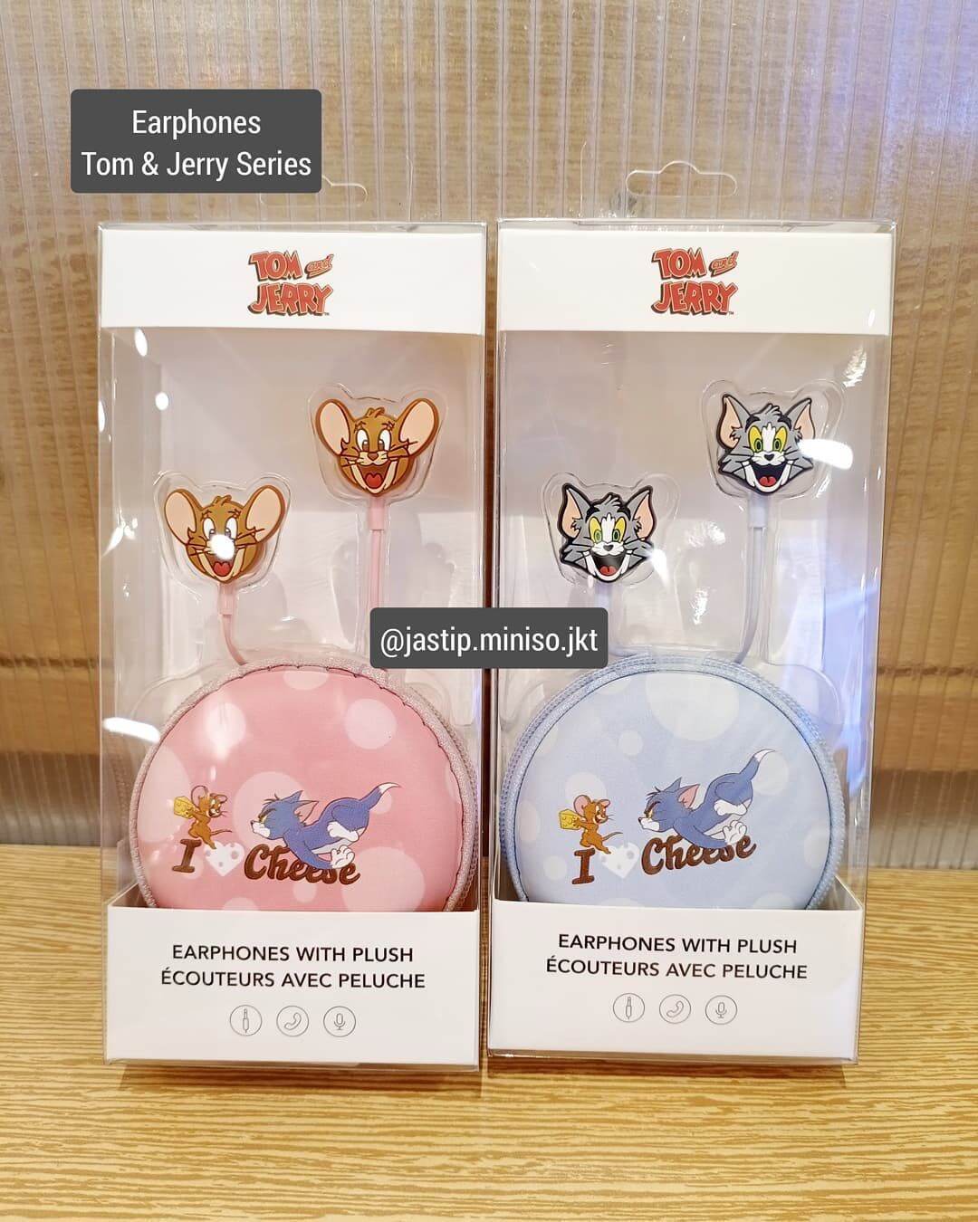 MINISO 🆕 TOM&JERRY Earphones Pouch kabel Lazada