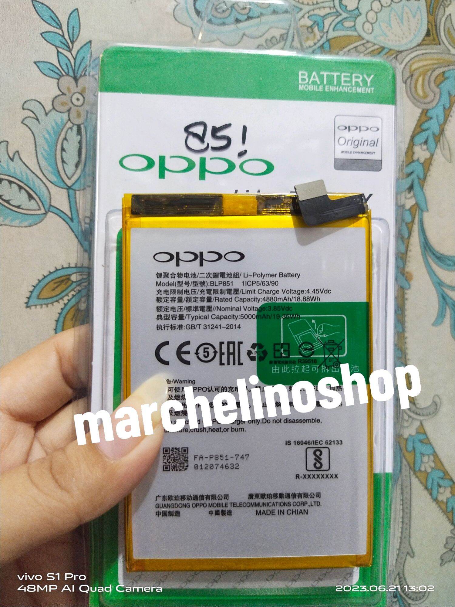 batre oppo a95