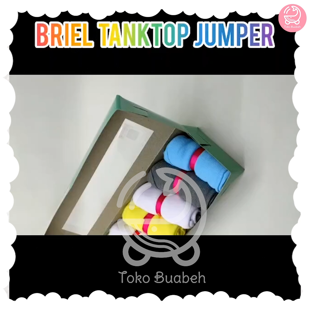 Briel 6 Pcs Tanktop Jumper Bayi Baju Kaos Dalam Anak Perempuan Gift Souvenir Lahiran Newborn