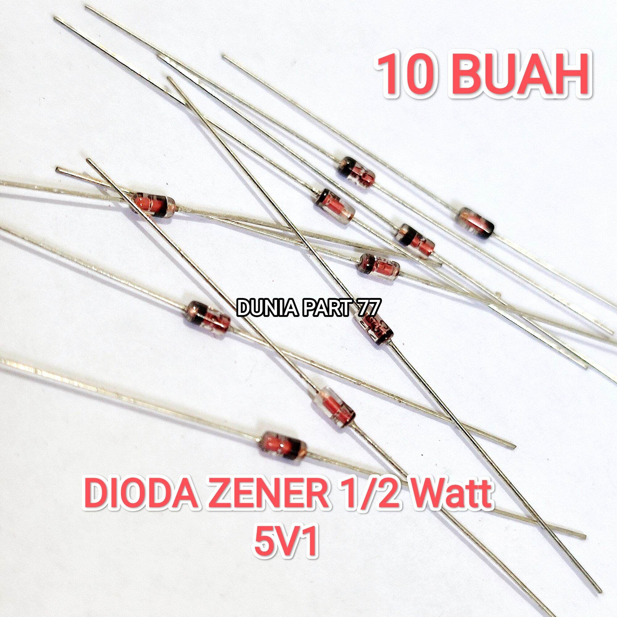 (10 BUAH) DIODA ZENER 1/2W 5V1 DIODE ZANER 1/2 WATT 5V1 | Lazada Indonesia