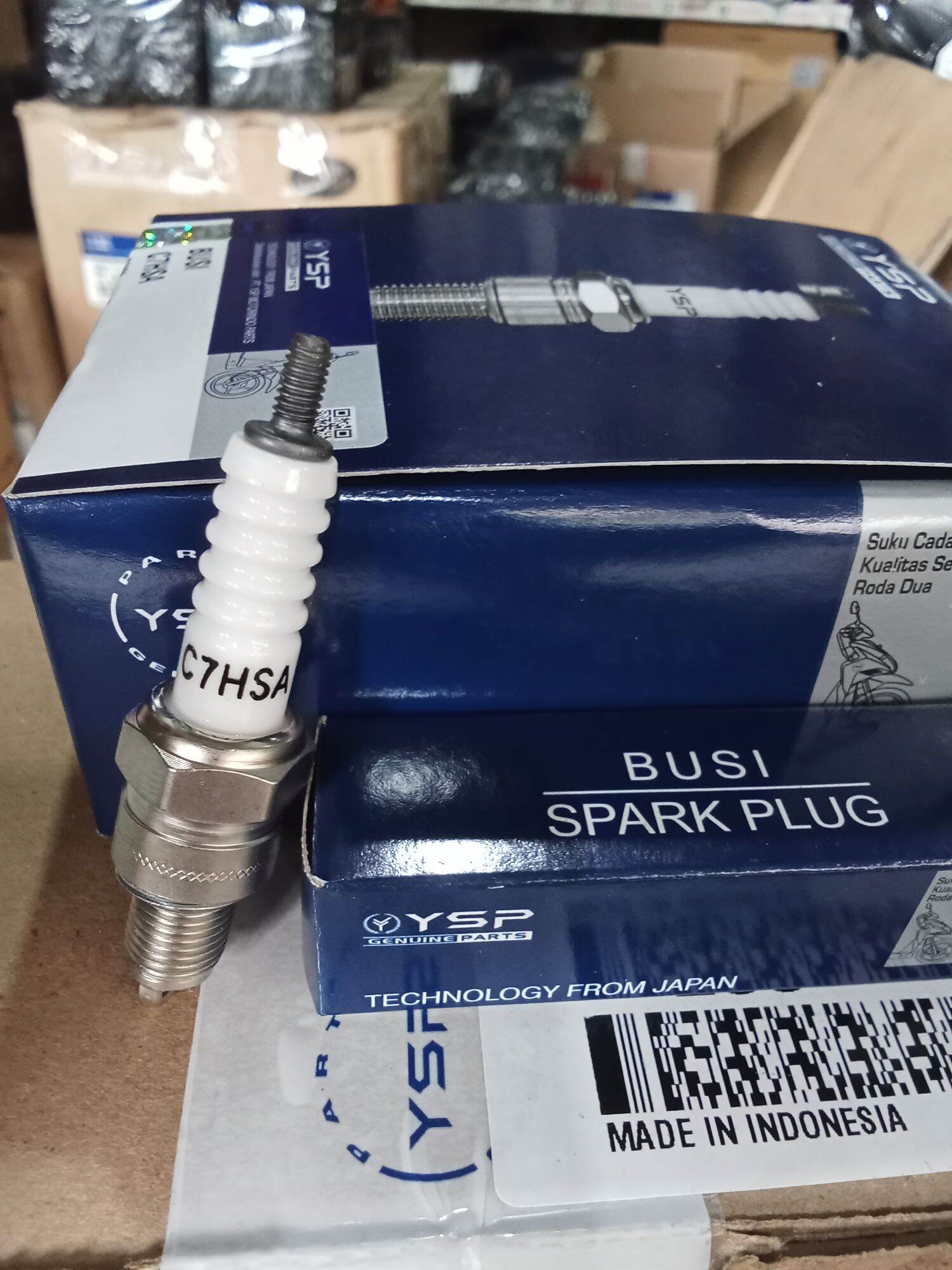 Motorcycle Spark Plugs Ysp C7Hsa Supra / Grand / Smash / Mio Old / Mio J / Soul Gt / Supra Fit Original Ysp Harga 12,667 rupiah*Gratis Ongkir