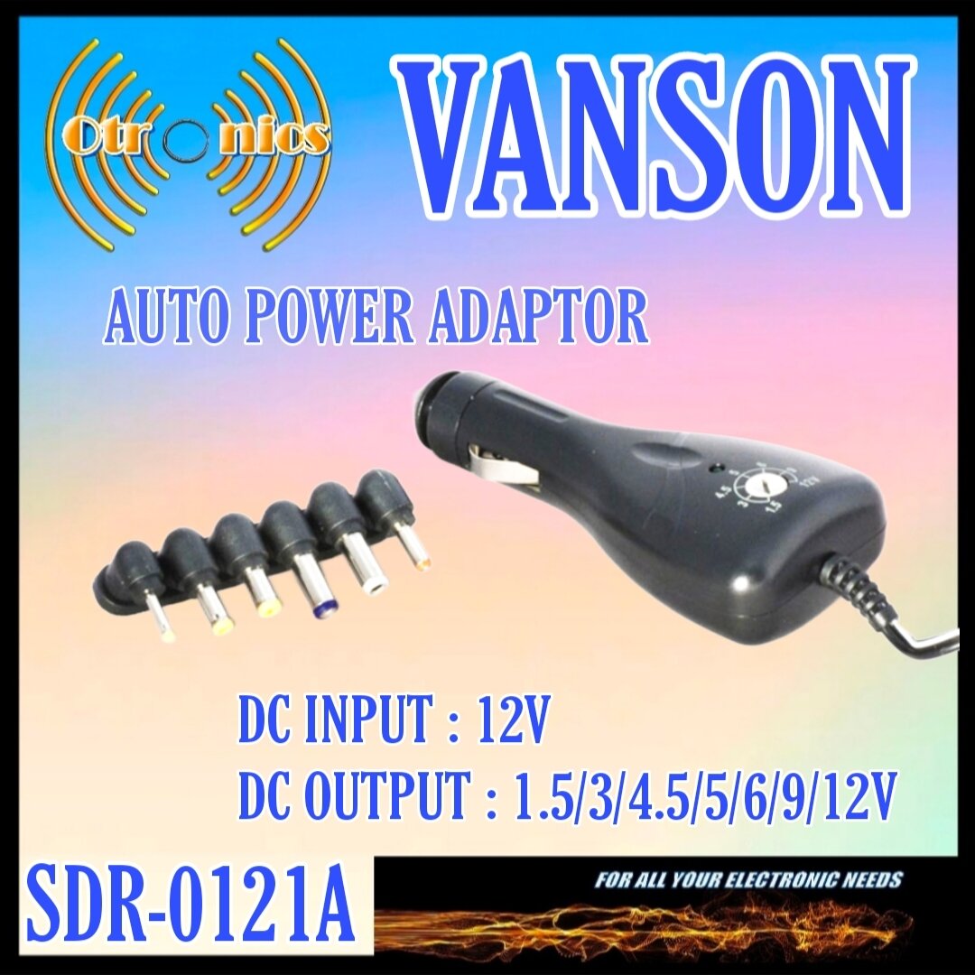 Regulated Car Power Adapter Vanson DC TO DC Harga  85,000 Ringgit*Penghantaran Percuma
