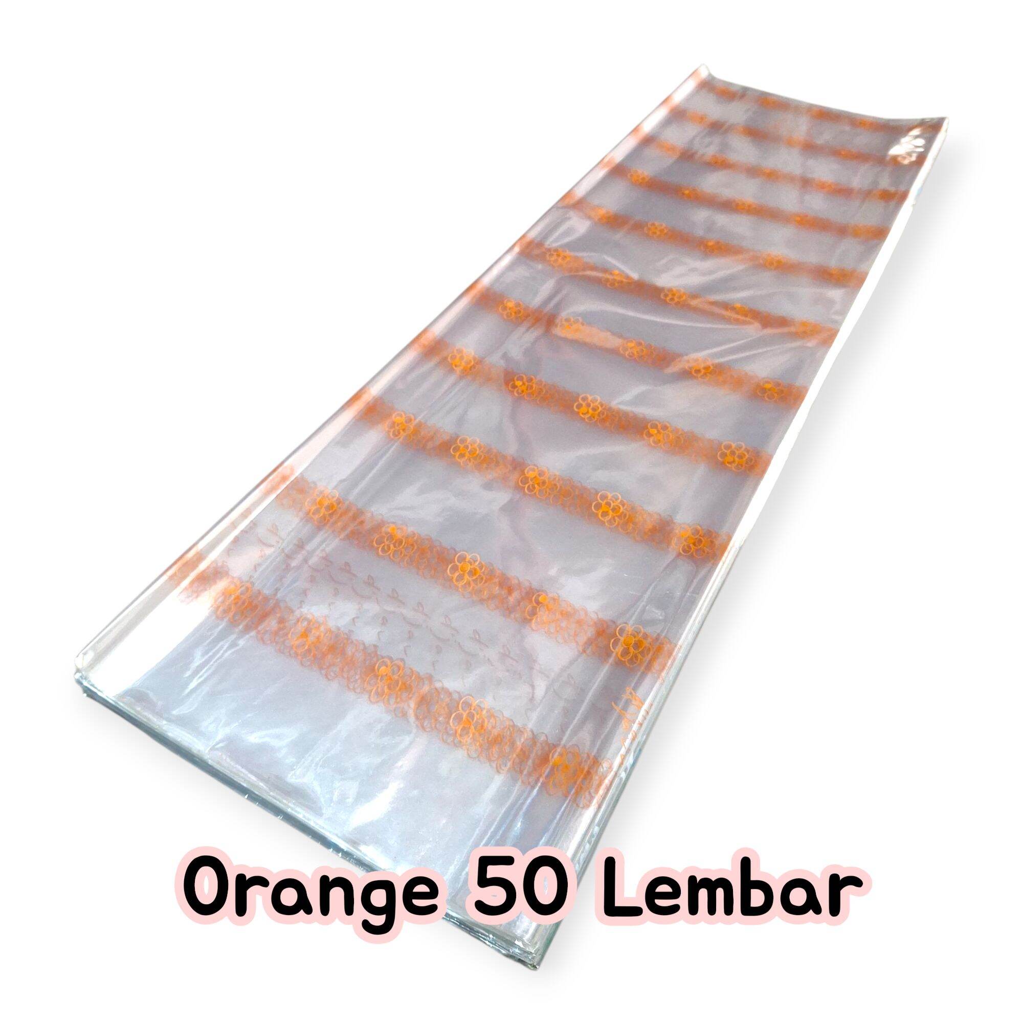 isi 50 lembar plastik Parcel 70 x 80/plastik parsel/plastik lebaran/Plastik Kado Transparan Serbaguna