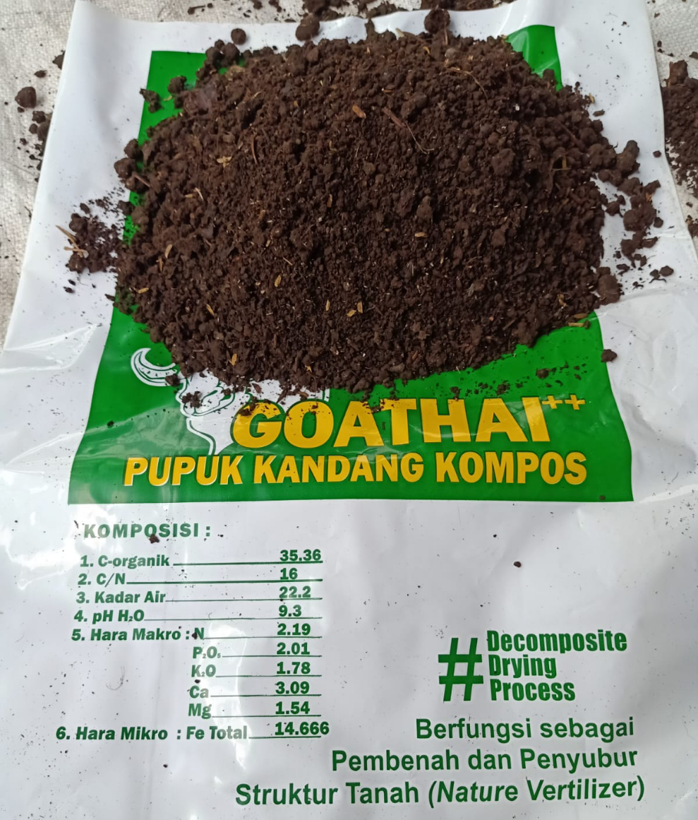 Metan kohe kambing fermentasi media tanam pupuk kompos 5kg | Lazada ...