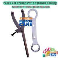 Paket Kunci Treker CVT Tahanan Motor Matic & Kunci Mur Kopling Ring 39 X 41