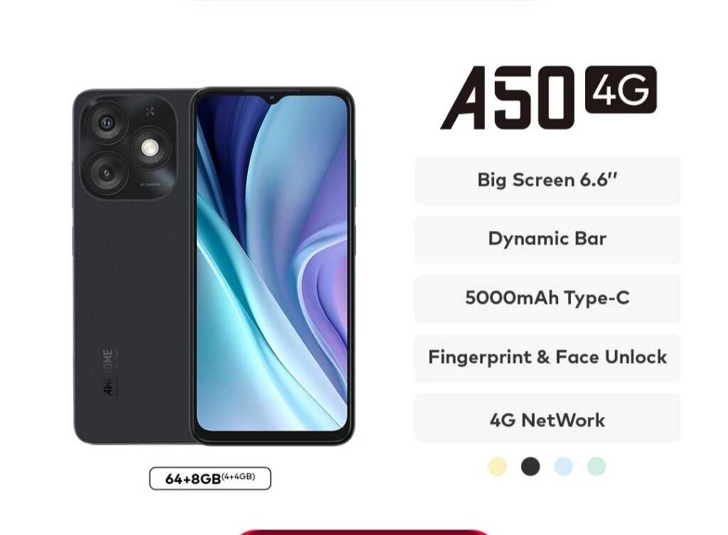 Itel A50 4/64 Garansi Resmi Giá 999,000 Đồng*Miễn phí vận chuyển