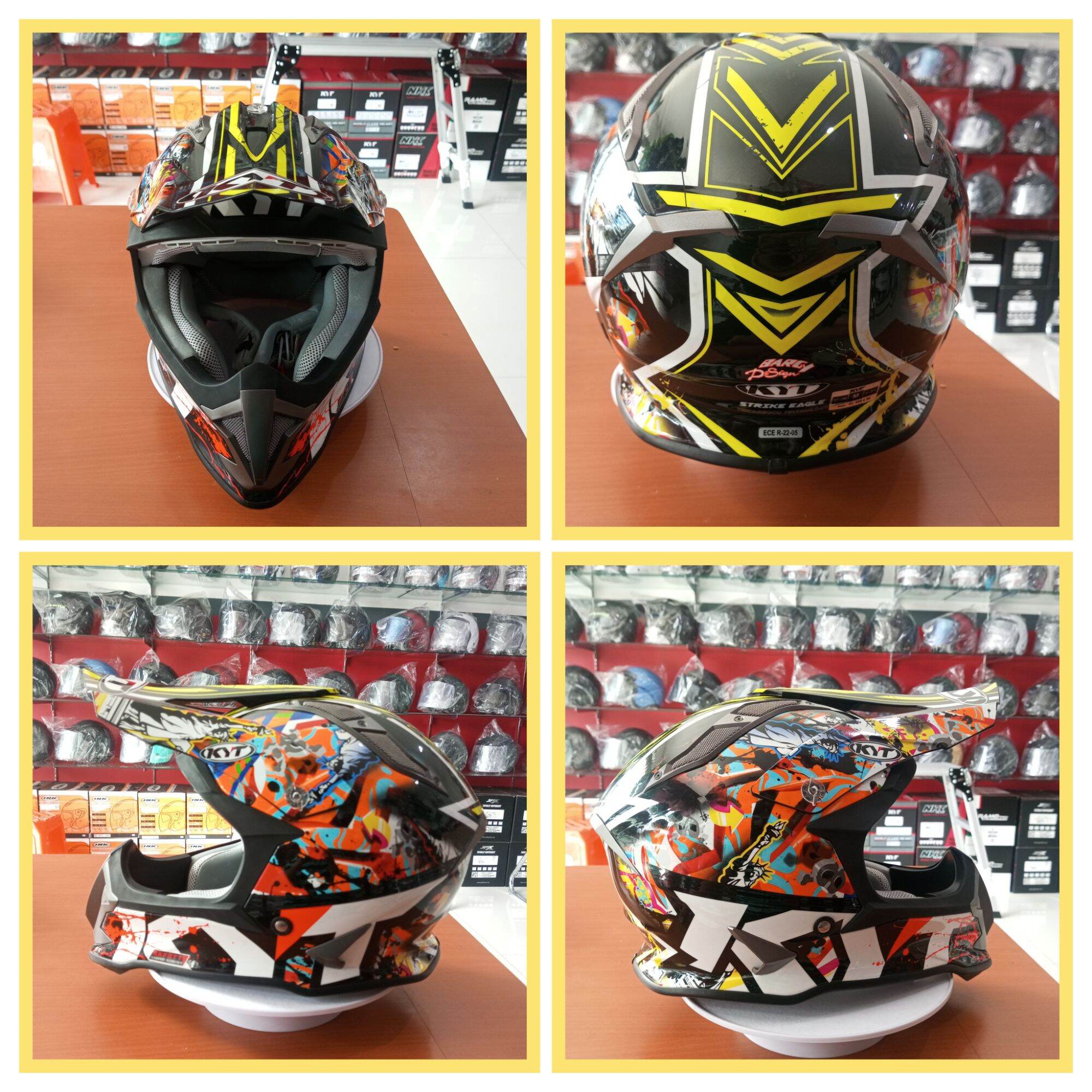 KYT Strike Eagle Web Matt Helmet モトクロス オフロード