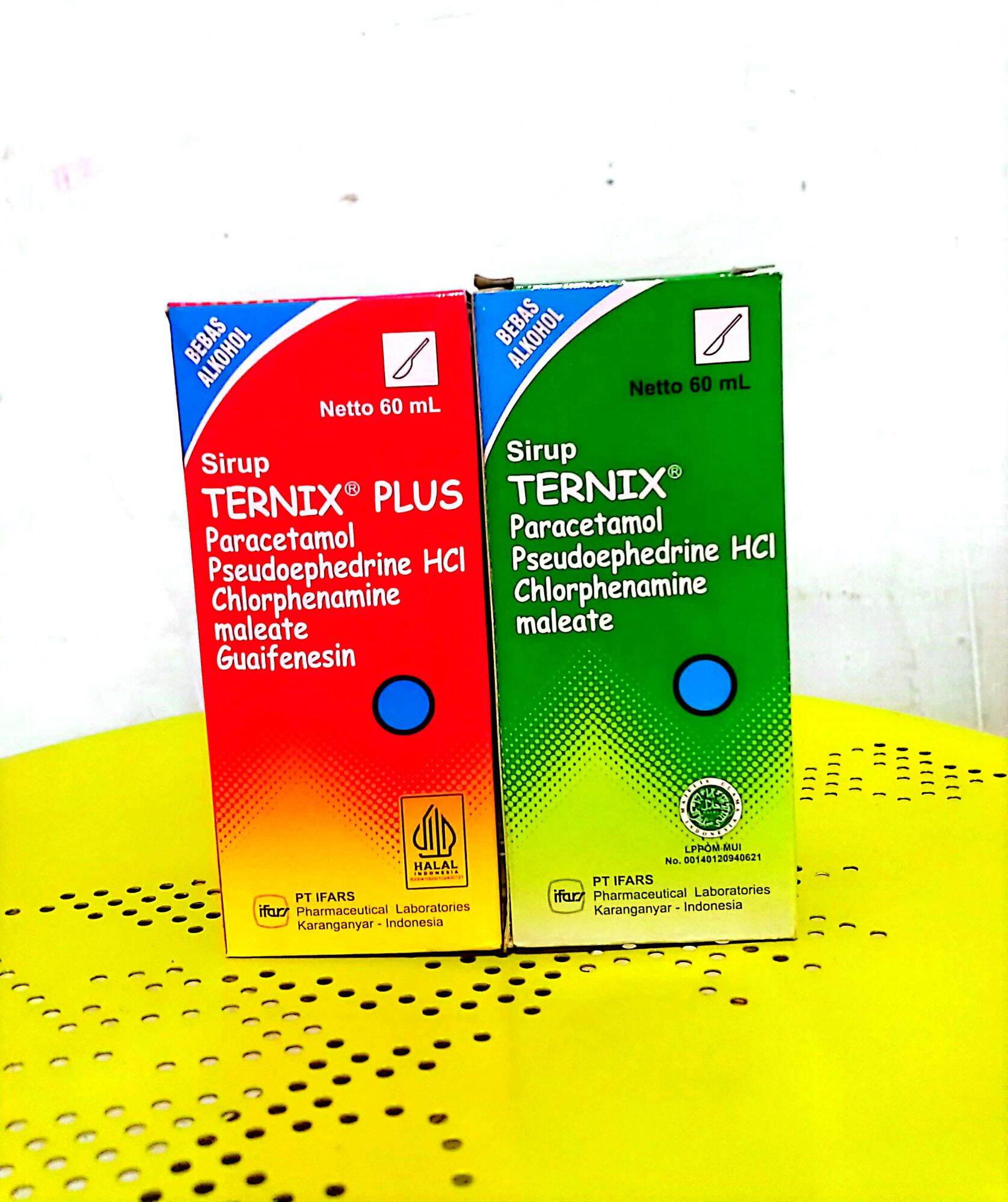 Ternix Plus Sirup 60 ML Obat Flu Demam Sakit Kepala Hidung Tersumbat Dan Bersin Bersin