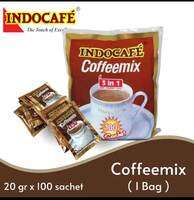 1 bag Indocafe Coffemix 10 renceng 100 sacshet kopi instan 3in1 kopi renceng murah promo