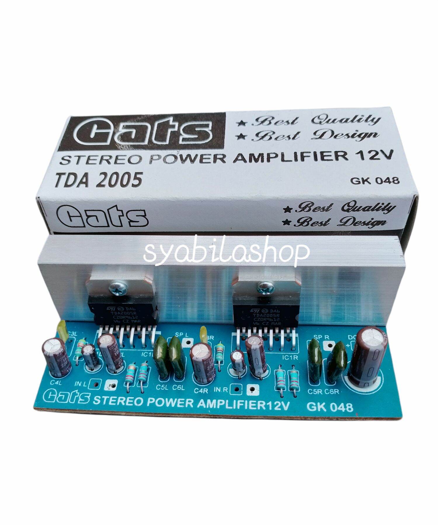 Kit Power Amplifier Stereo Tda V Dc Gats Gk Lazada Indonesia