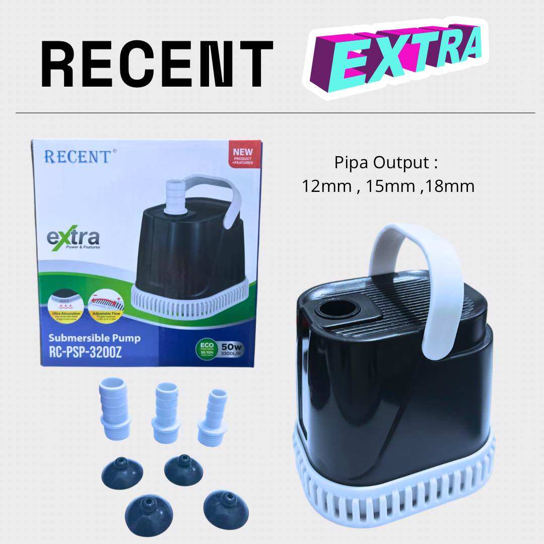 RECENT RC PSP 2200Z / 2300Z / 2400Z / 3200Z / 3400Z POMPA AQUARIUM SUBMERSIBLE PUMP EXTRA POWER FEATURES