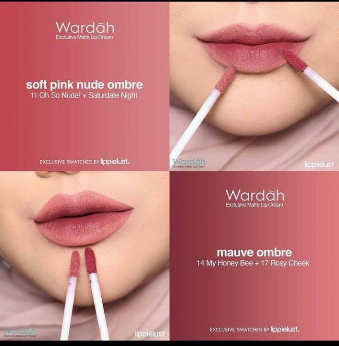 ombre lips wardah intense matte