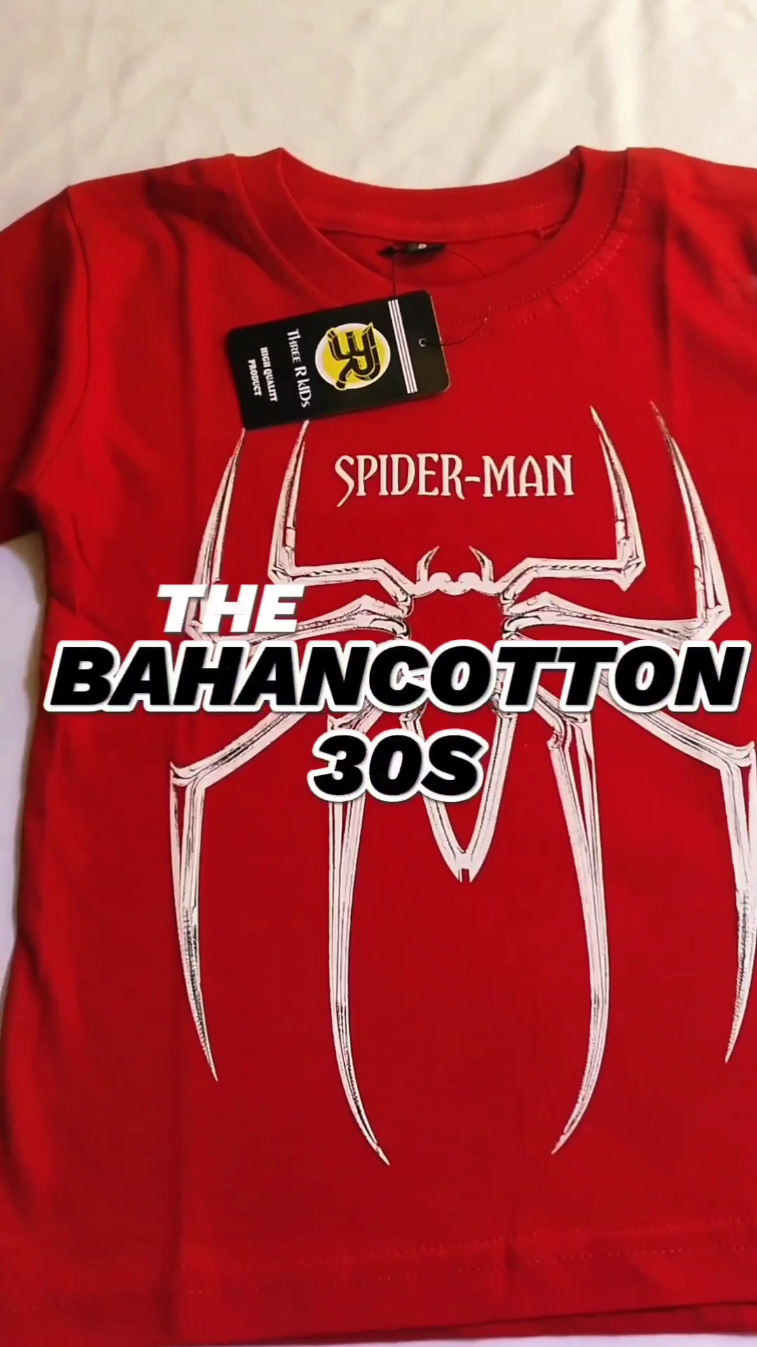 Baju Kaos Anak Lakilaki Superhero SpydermanBatmanSuperman Lakilaki Usia 1-10 Tahun 100% Katun