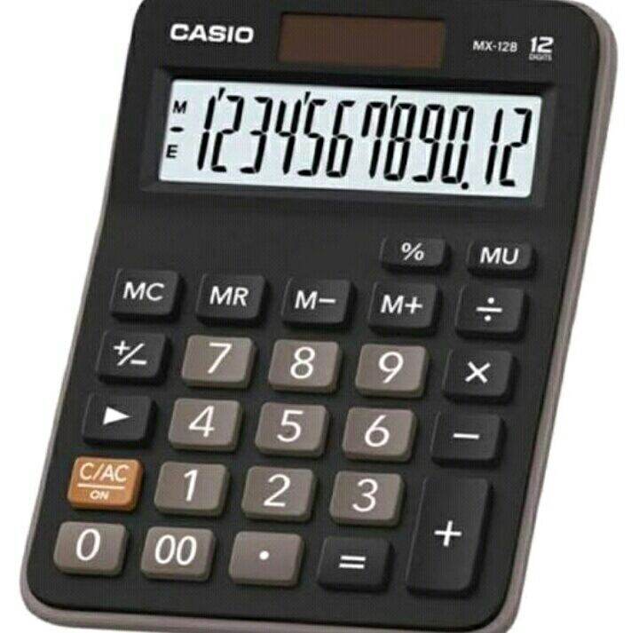 Calculator Casio Mx12 B Kalkulator Desktop Meja / Kantor Mx12B