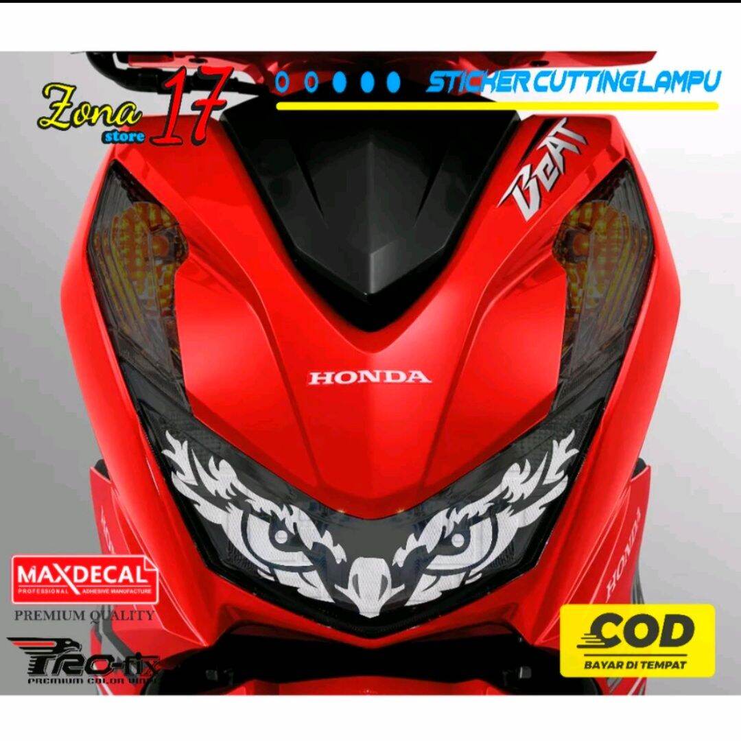 Sticker Lampu Beat Deluxe Mata Burhan Lazada Indonesia