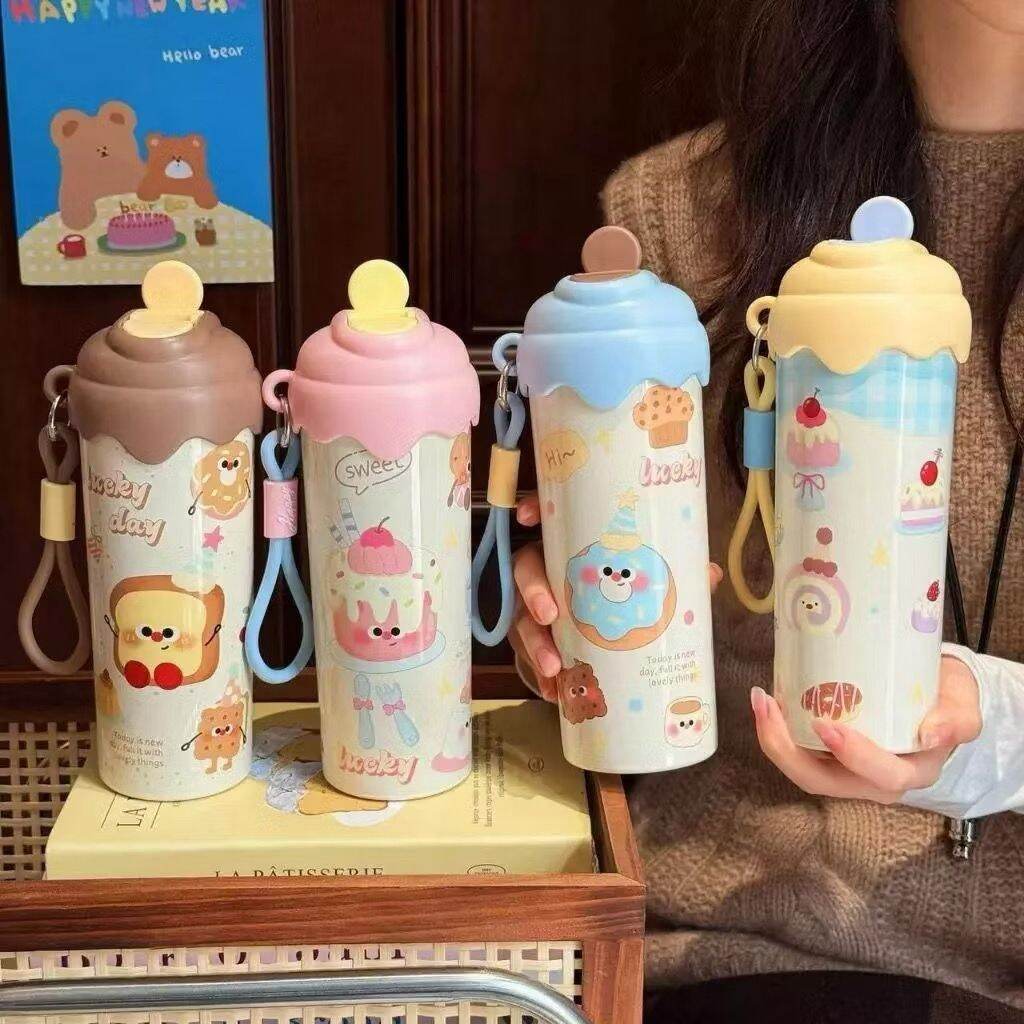 Tumbler sweet tale melted Cup ice cream 600ml stainless sus 316 / Botol tumbler thermos viral/tumbler…