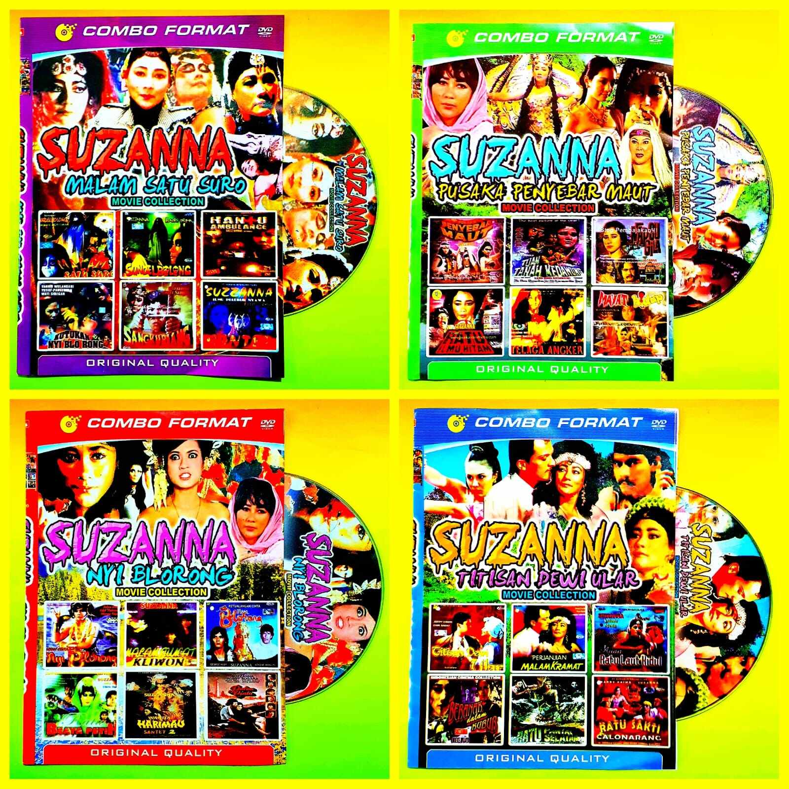 PAKET LENGKAP 4 KASET DVD FILM KOLEKSI LENGKAP FILM SUZANNA-FILM HOROR