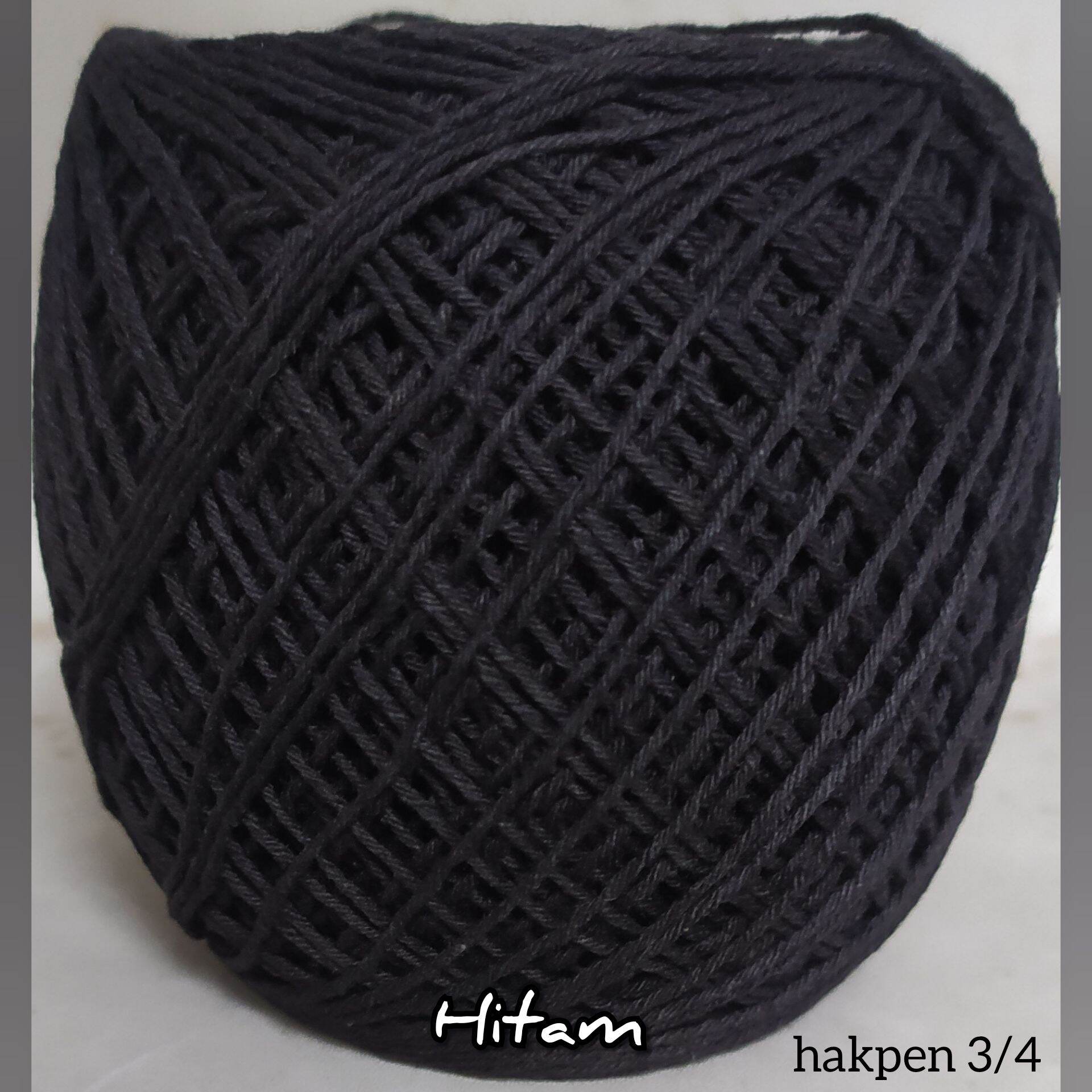 benang rajut katun bali praktis hakpen 3/4 - rajutan tas taplak pemula