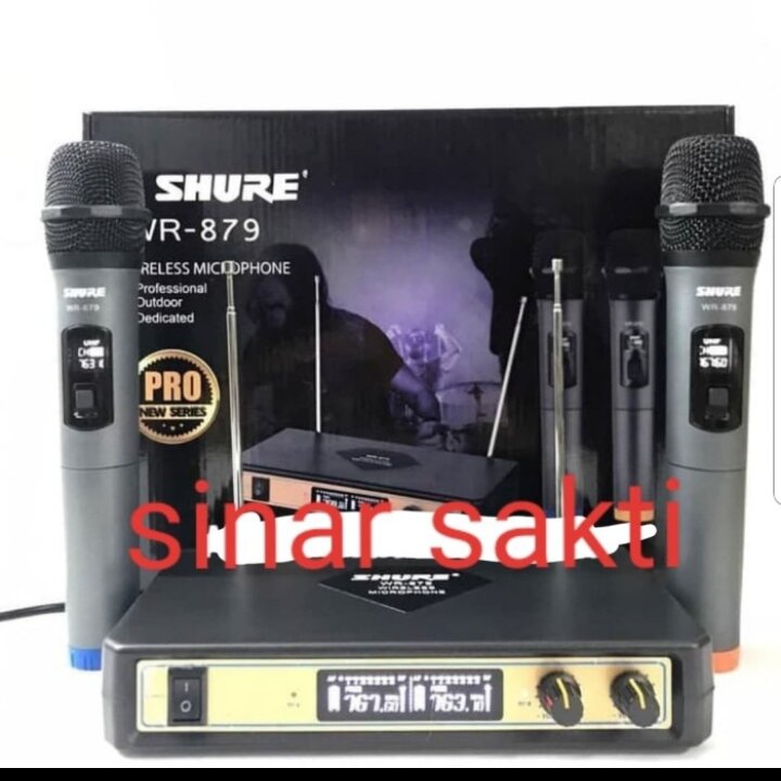 Shure Mic Wireless Shure WR879 Handheld Microphone Lazada Indonesia